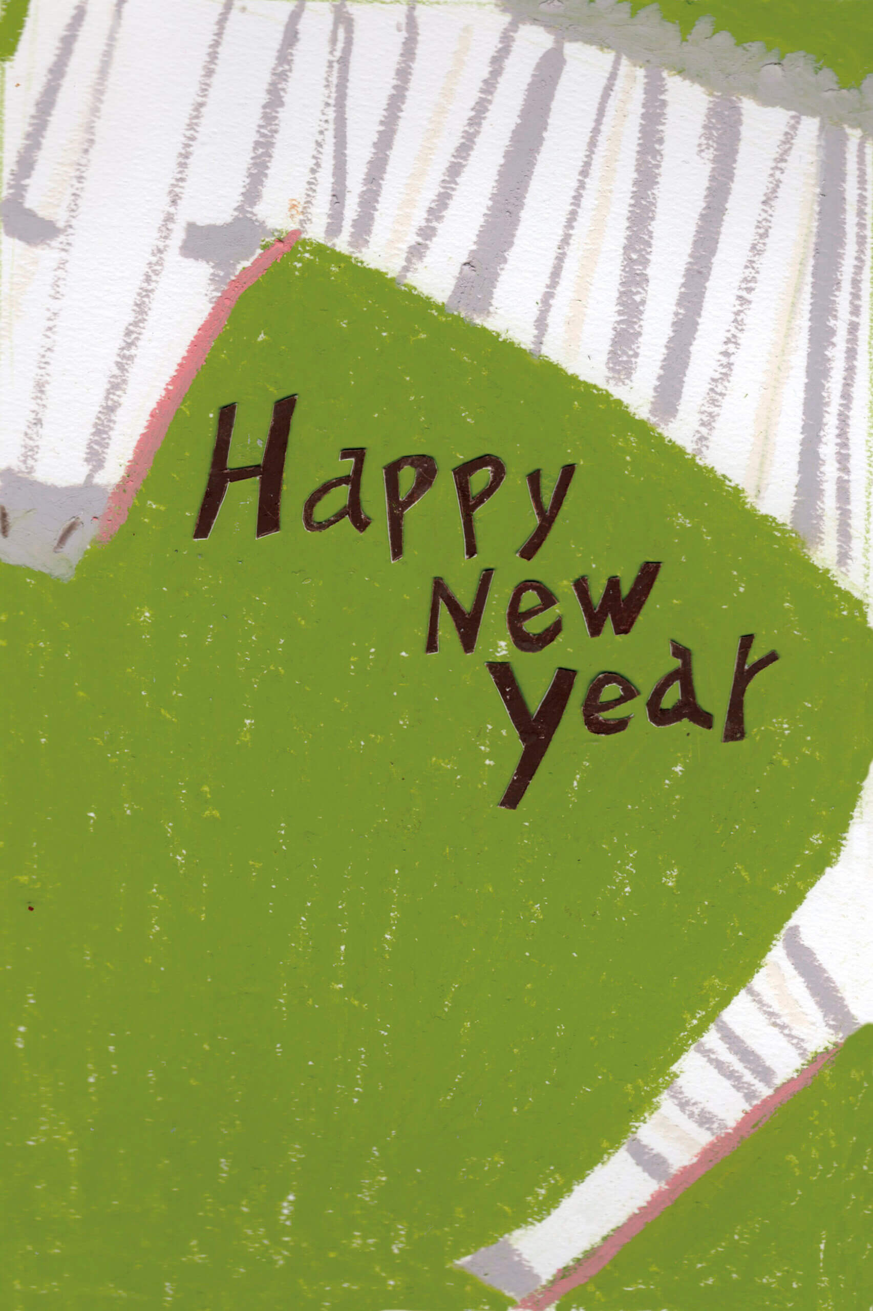 午年年賀状　カードボックス「シマウマ」