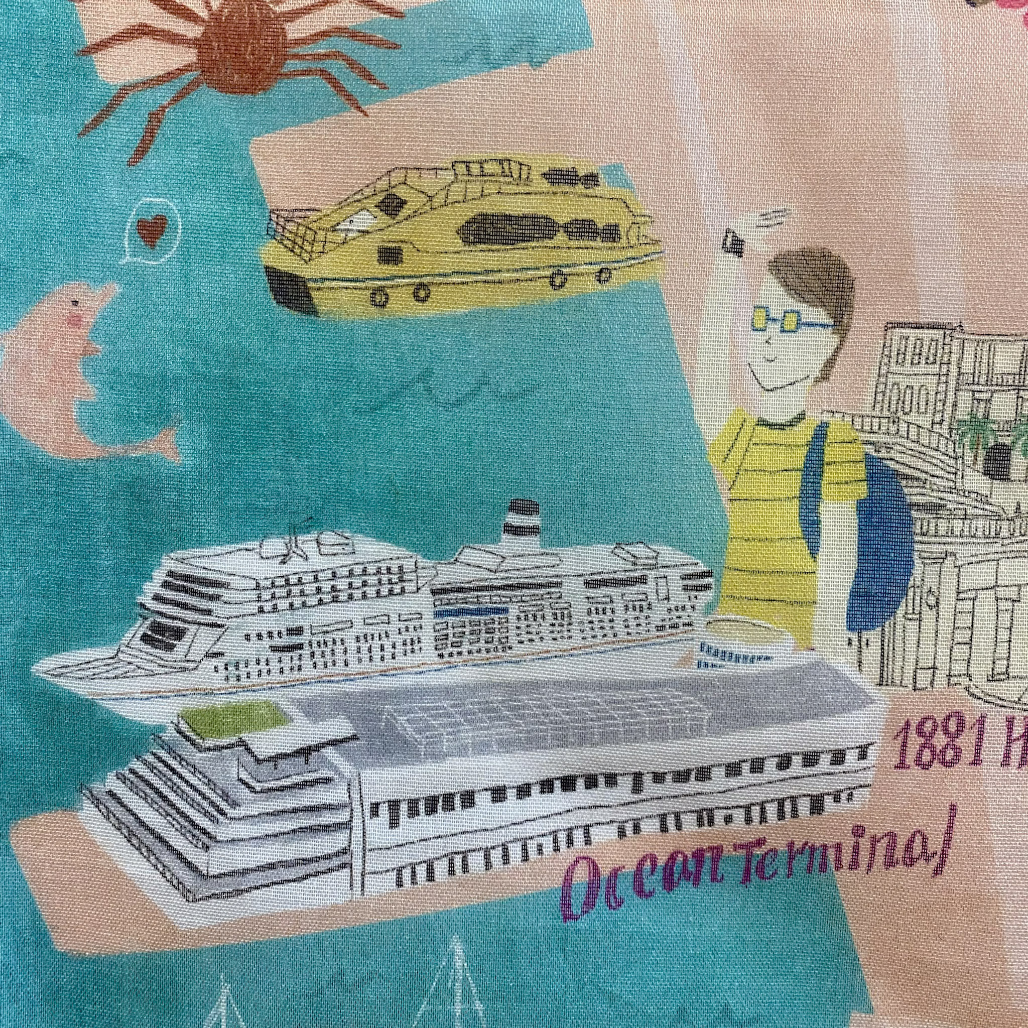 チズタビ 香港 九龍 マップハンカチ